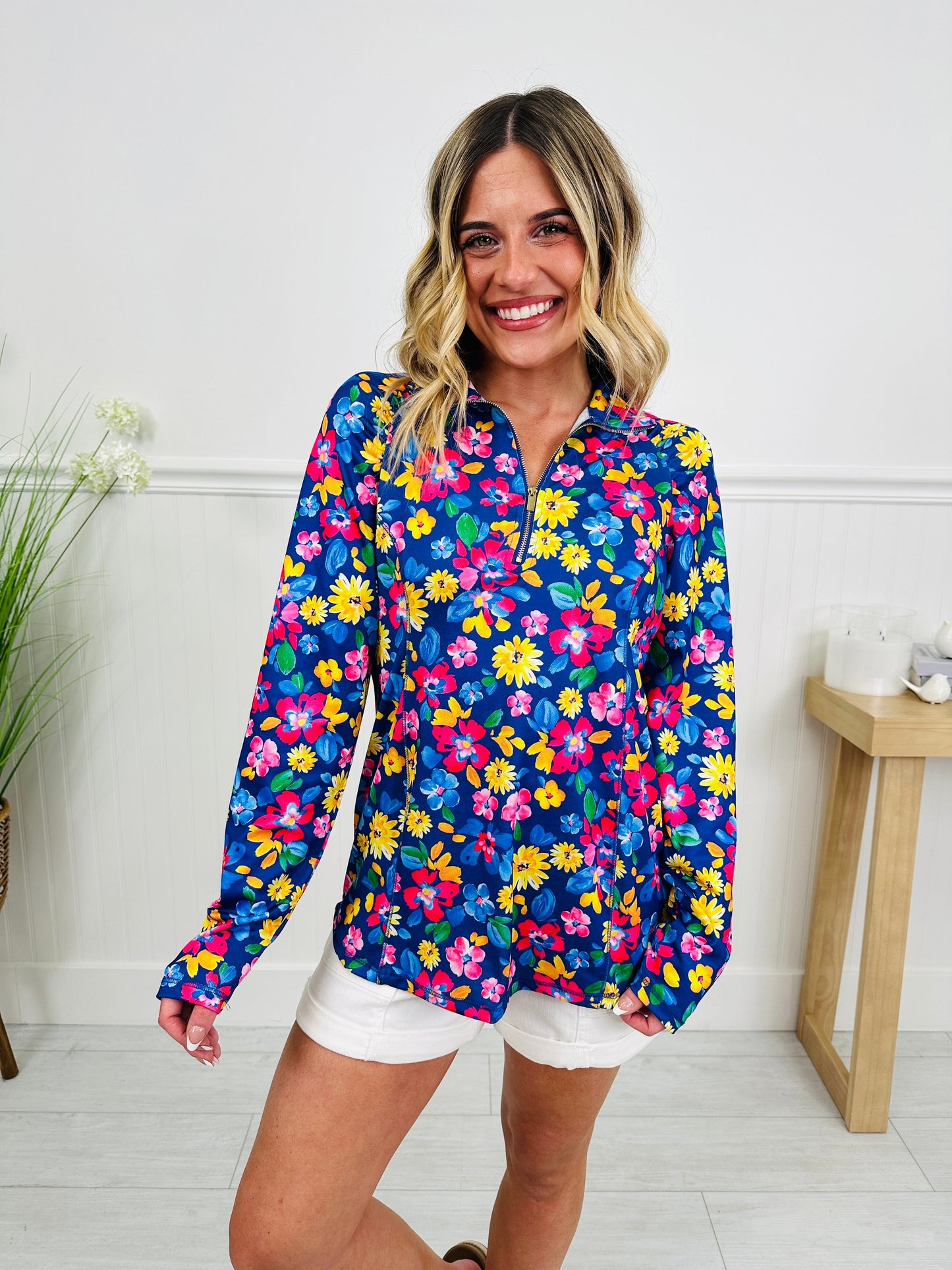 Where Spring Begins Top in Charleston Print