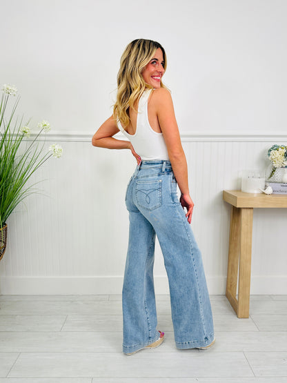 Judy Blue Right on Trend Retro Wide Leg Jeans