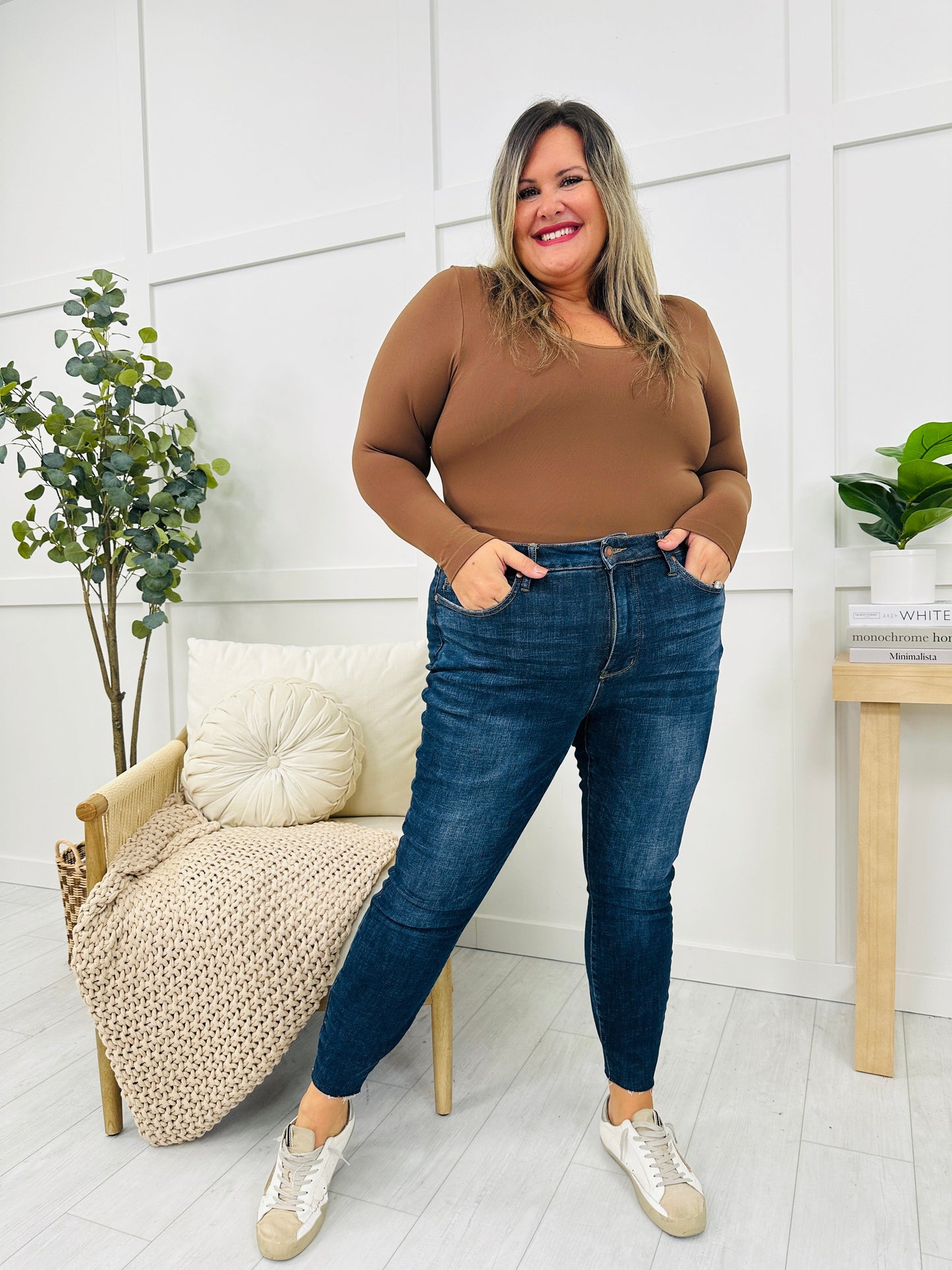 Seamless Reversible V Neck Long Sleeve Shapewear Top in Multiple Colors