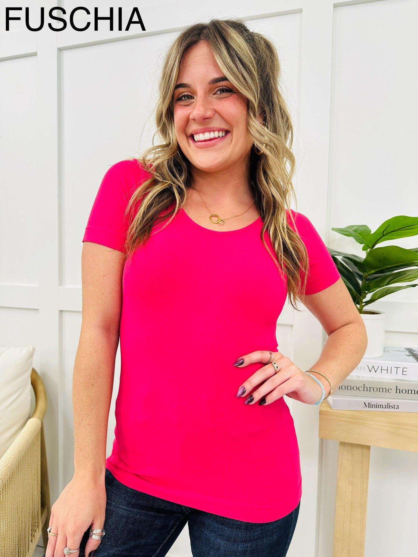 Seamless Reversible V Neck Shapewear Top In Multiple Colors