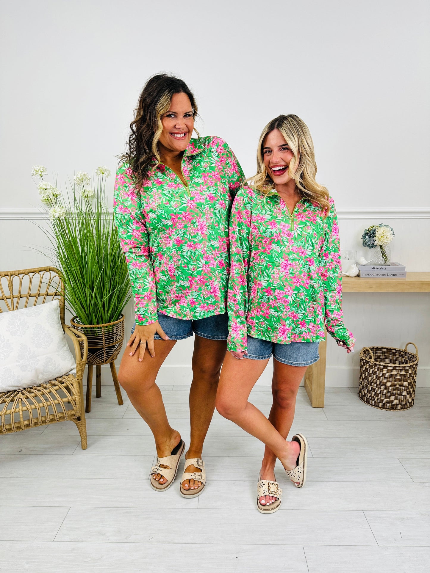 Where Spring Begins Top in Rosemary Beach Print