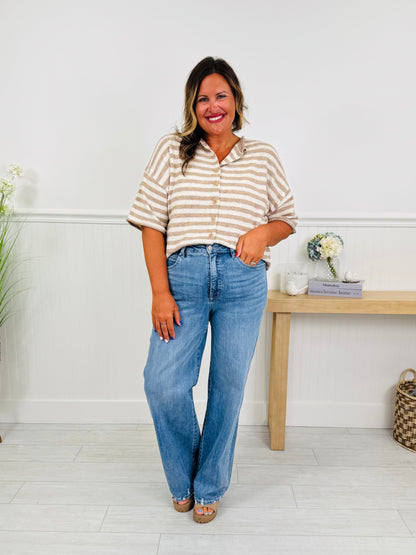 Triple Threat Wide Leg Tummy Control Jeans In Three Inseams