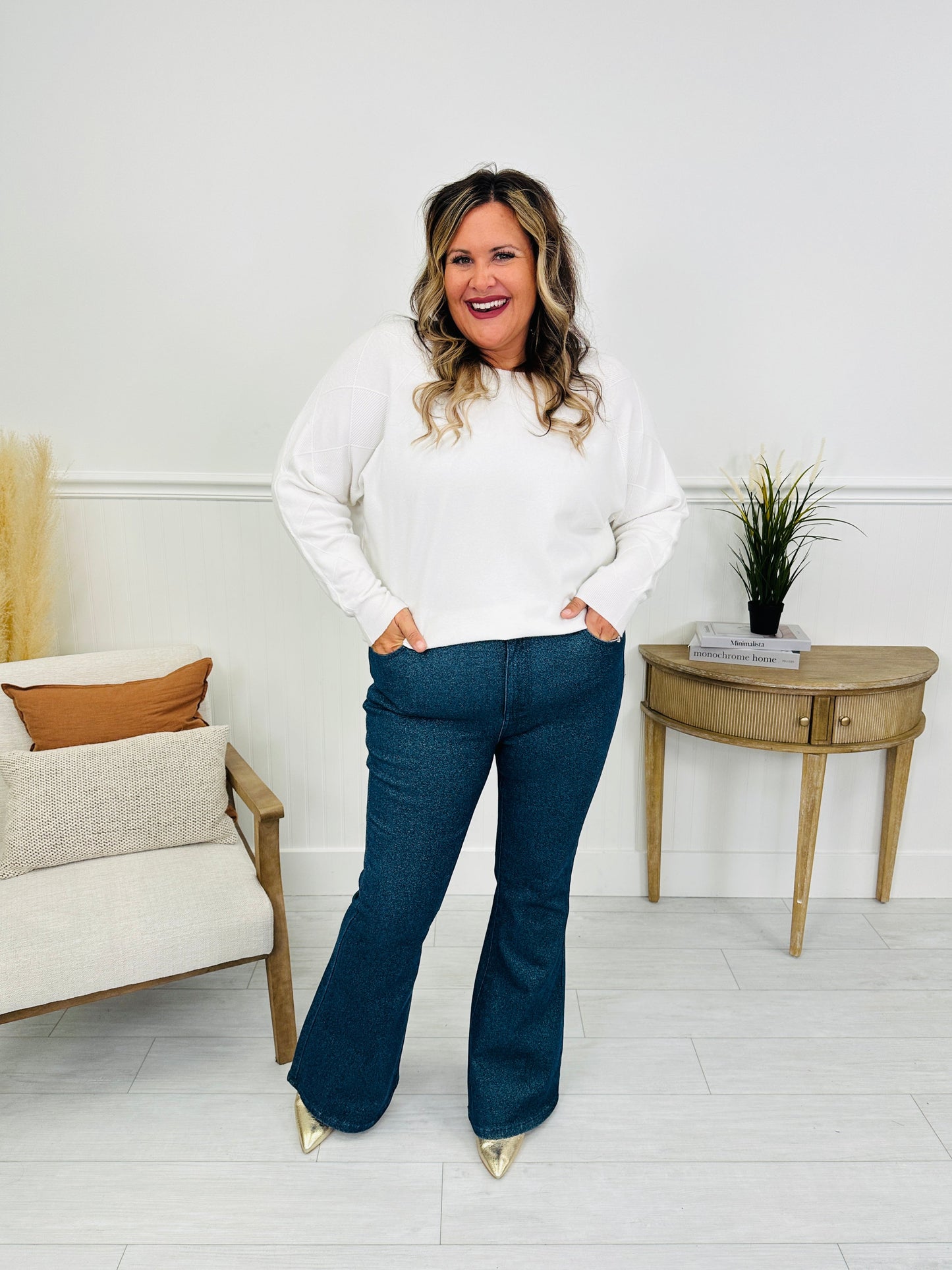 Judy Blue Feeling Glamorous Sparkle Flare Jeans