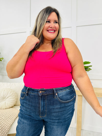 Reversible Ribbed Seamless Shapewear Tank Top in Multiple Colors