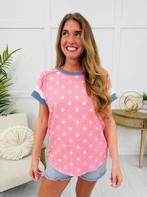 Spotacular Style Top In Pink