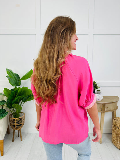 Flirtin’ With Fashion Top In Pink