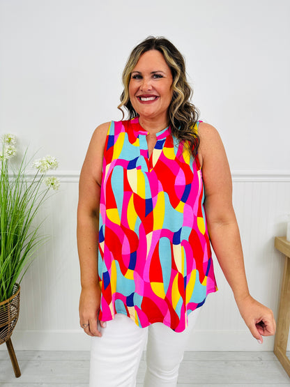Sunshine Energy Top in Chicago Print