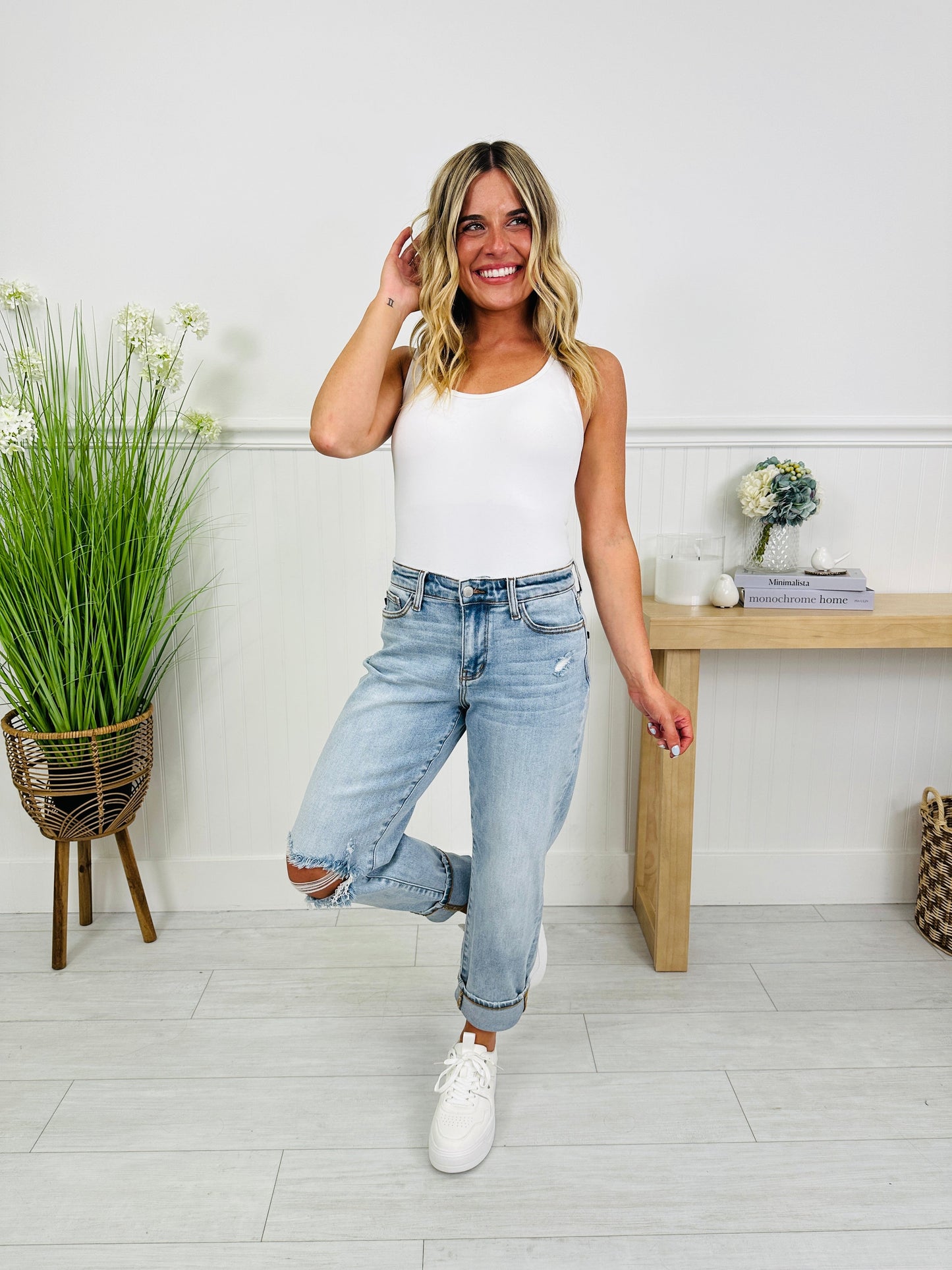 Judy Blue Boyfriend Energy Boyfriend Jeans