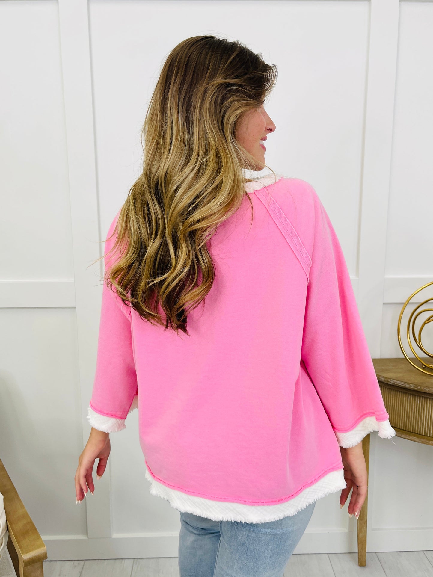 Soft Sky Top In Pink
