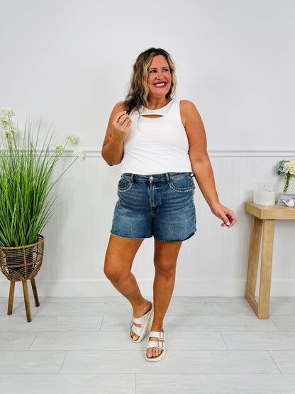 Judy Blue Steal the Show Stud Shorts