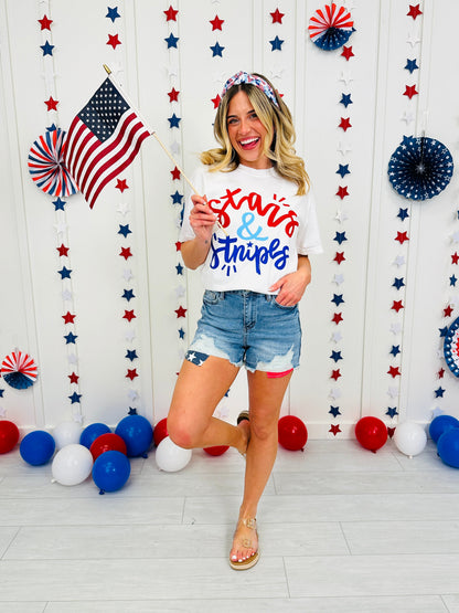 Judy Blue Land of the Free Shorts