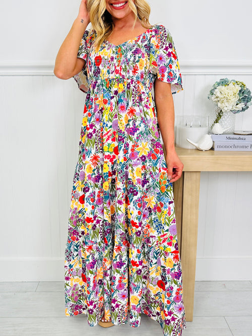 Summer in Bloom Dress in Barcelona Print