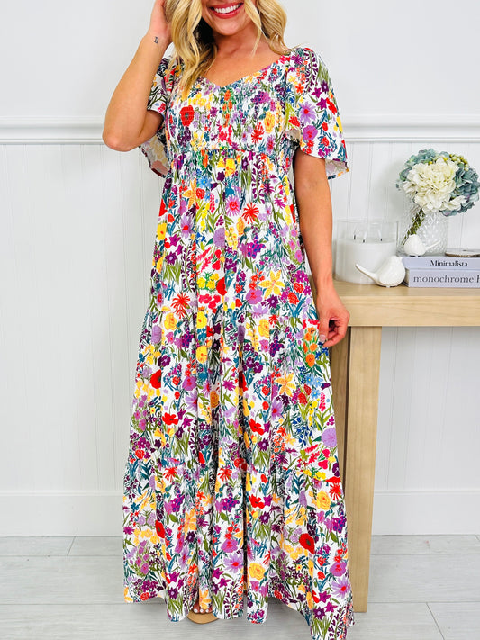 Summer in Bloom Dress in Barcelona Print