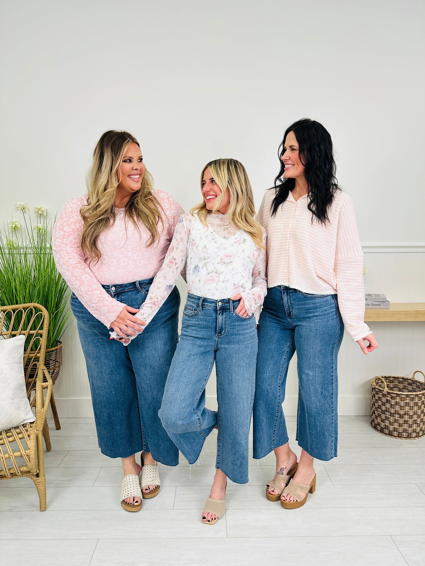 Judy Blue Fresh Start Wide Leg Cropped Jeans
