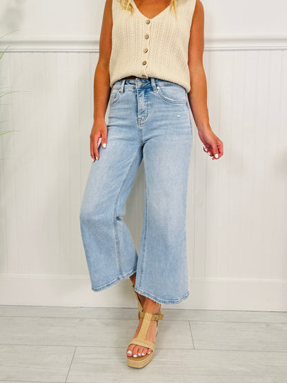 The Perfect Pick Cropped Wide Leg Jeans in Multiple Inseams