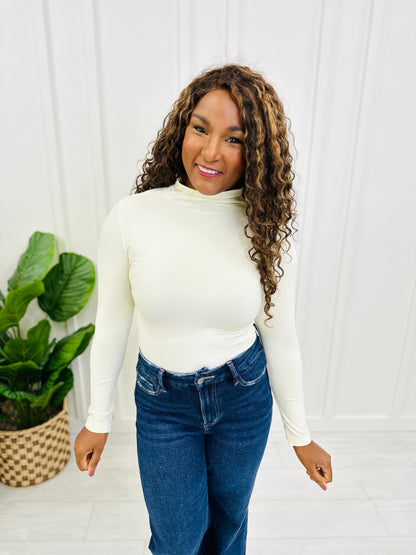 Seamless Mock Neck Long Sleeve Shapewear Top in Multiple Colors