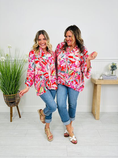 Let The Sunshine In Top In Siesta Key Print