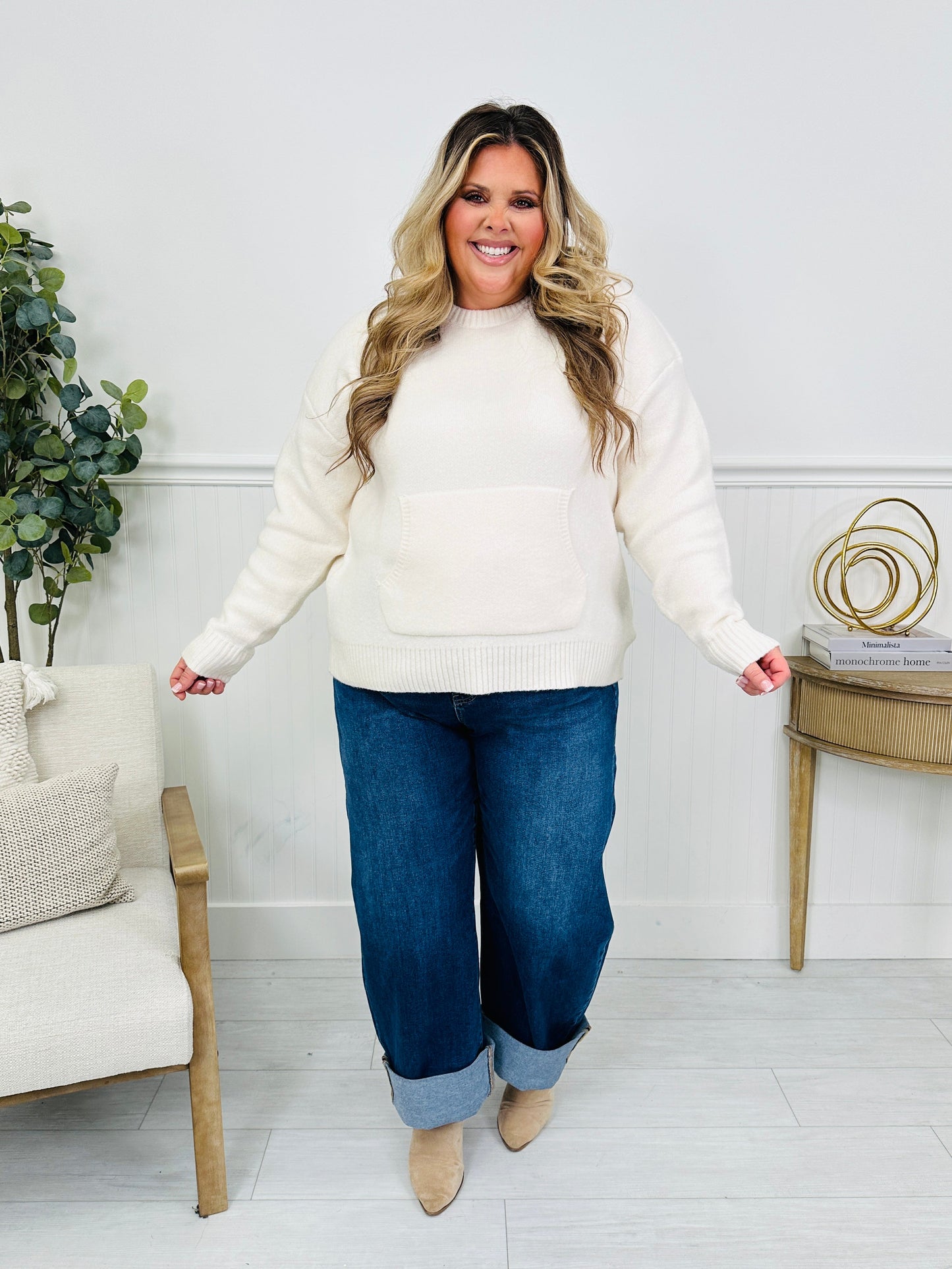 Basic But Better Slim Barrel Tummy Control Jeans