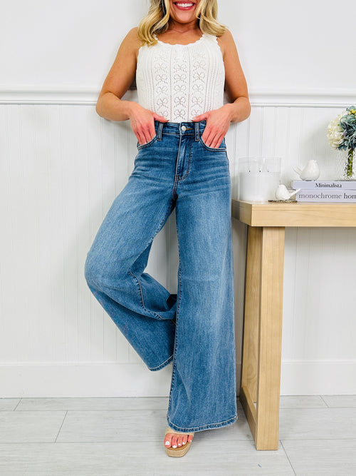 Judy Blue Polished in Palazzo Jeans