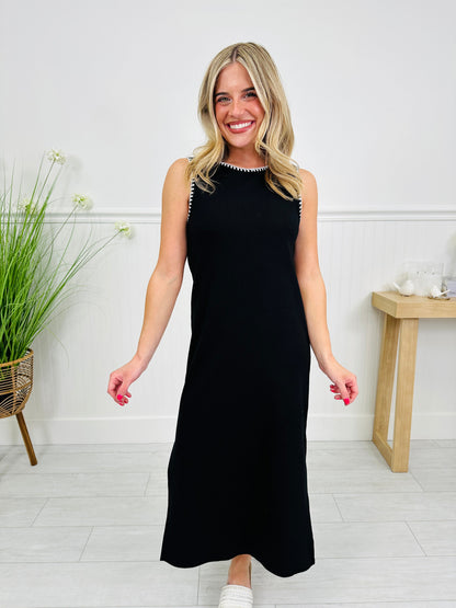 Better Than Basic Midi Dress in Black