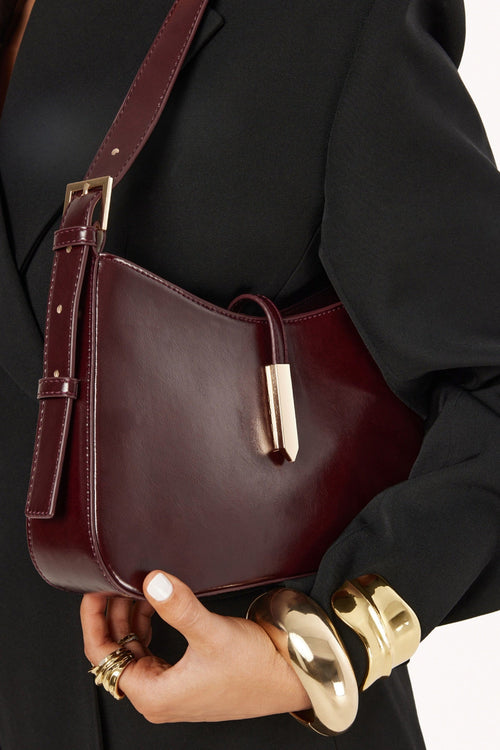 Bergman Shoulder Bag Berry Shine