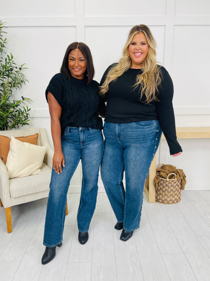 Judy Blue Straight Up Stud Straight Leg Jeans