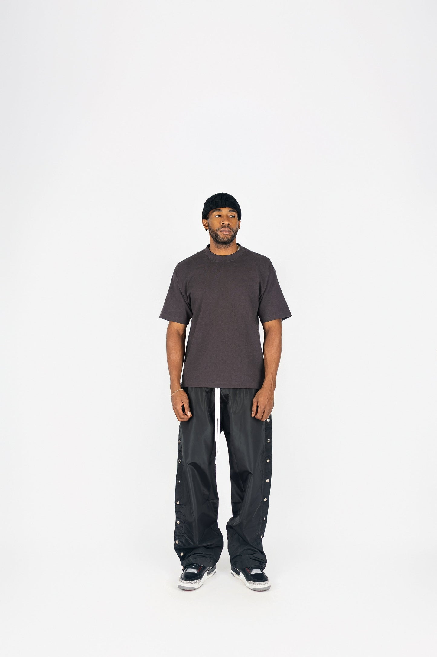 Side Snap Nylon Pants