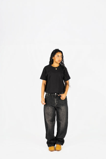 Womens 7610 Heavyweight High Waist Boxy T-Shirt