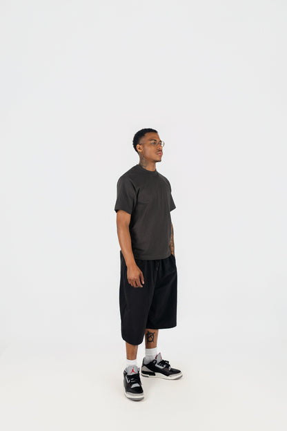 Oversized Nylon Shorts
