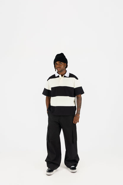 Short Sleeve Striped Polo