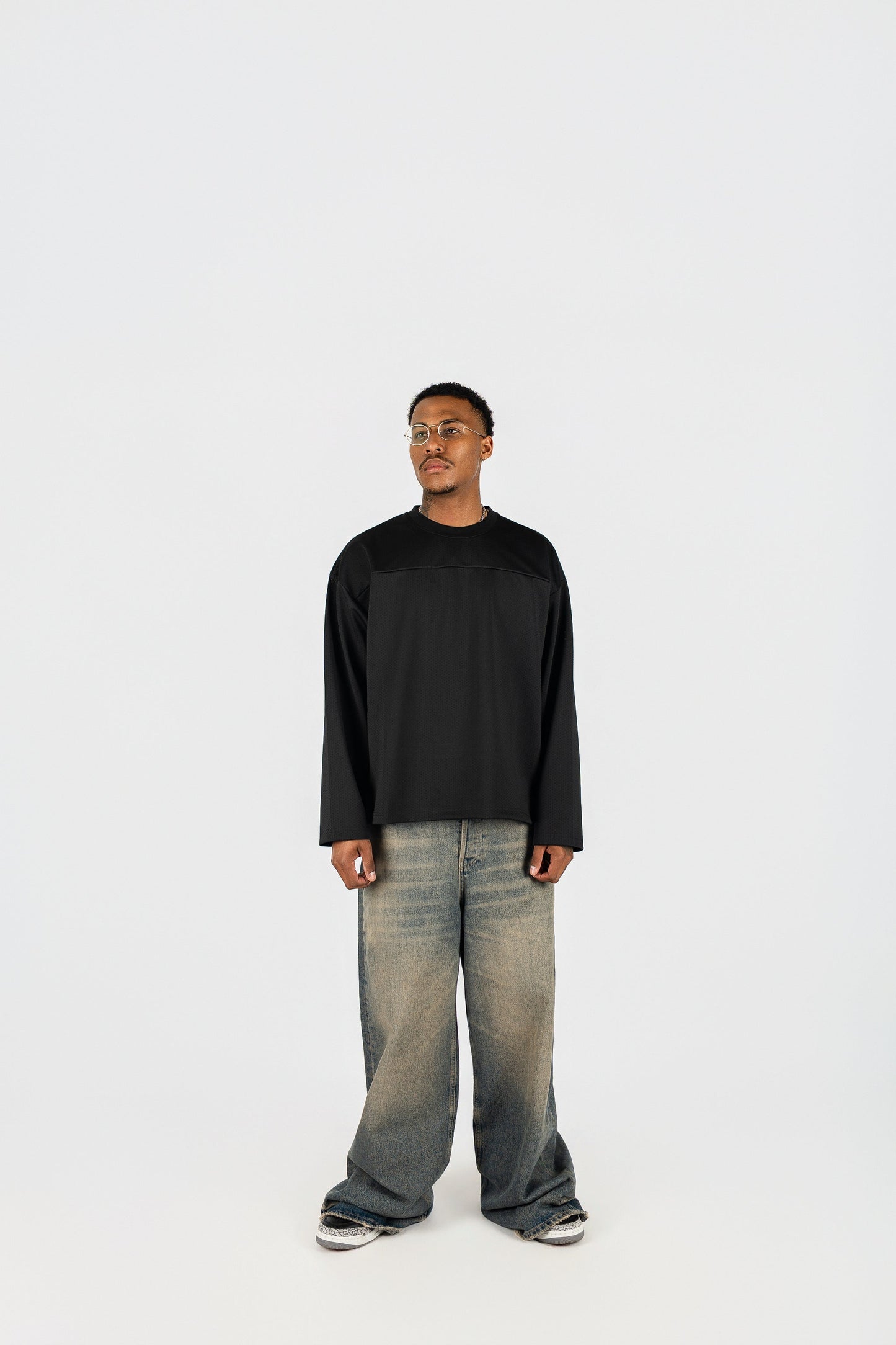 Long Sleeve Mesh Jersey