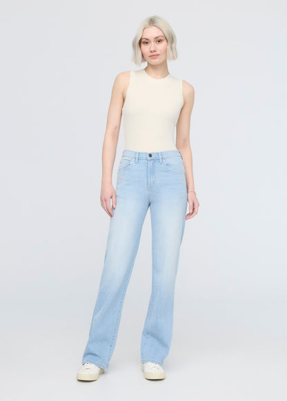 Performance Denim+ High Rise Straight - Sun Faded Blue