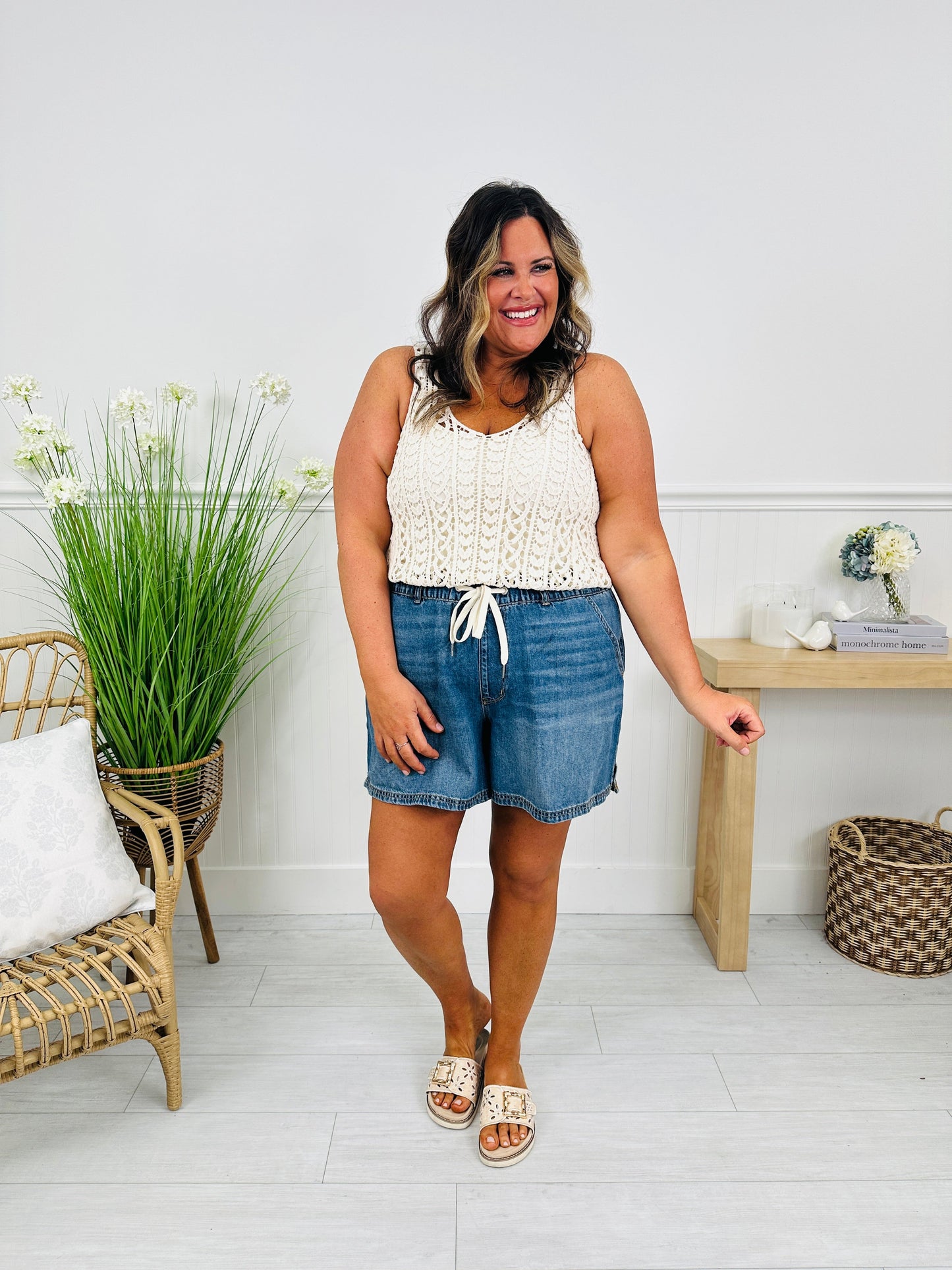 Judy Blue Comfort First Baggy Featherweight Shorts