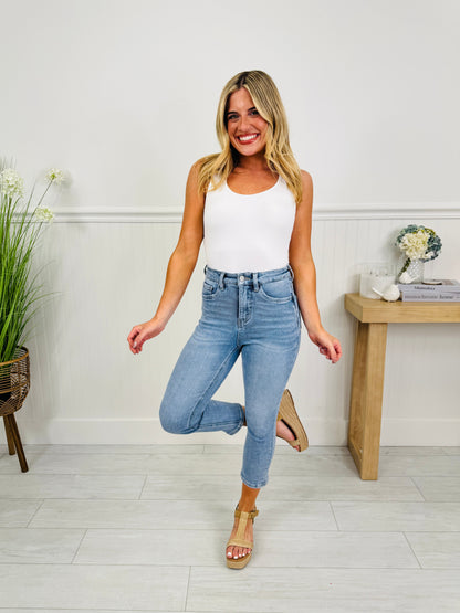 Easy Fit Tummy Control Capri Jeans in Three Inseams