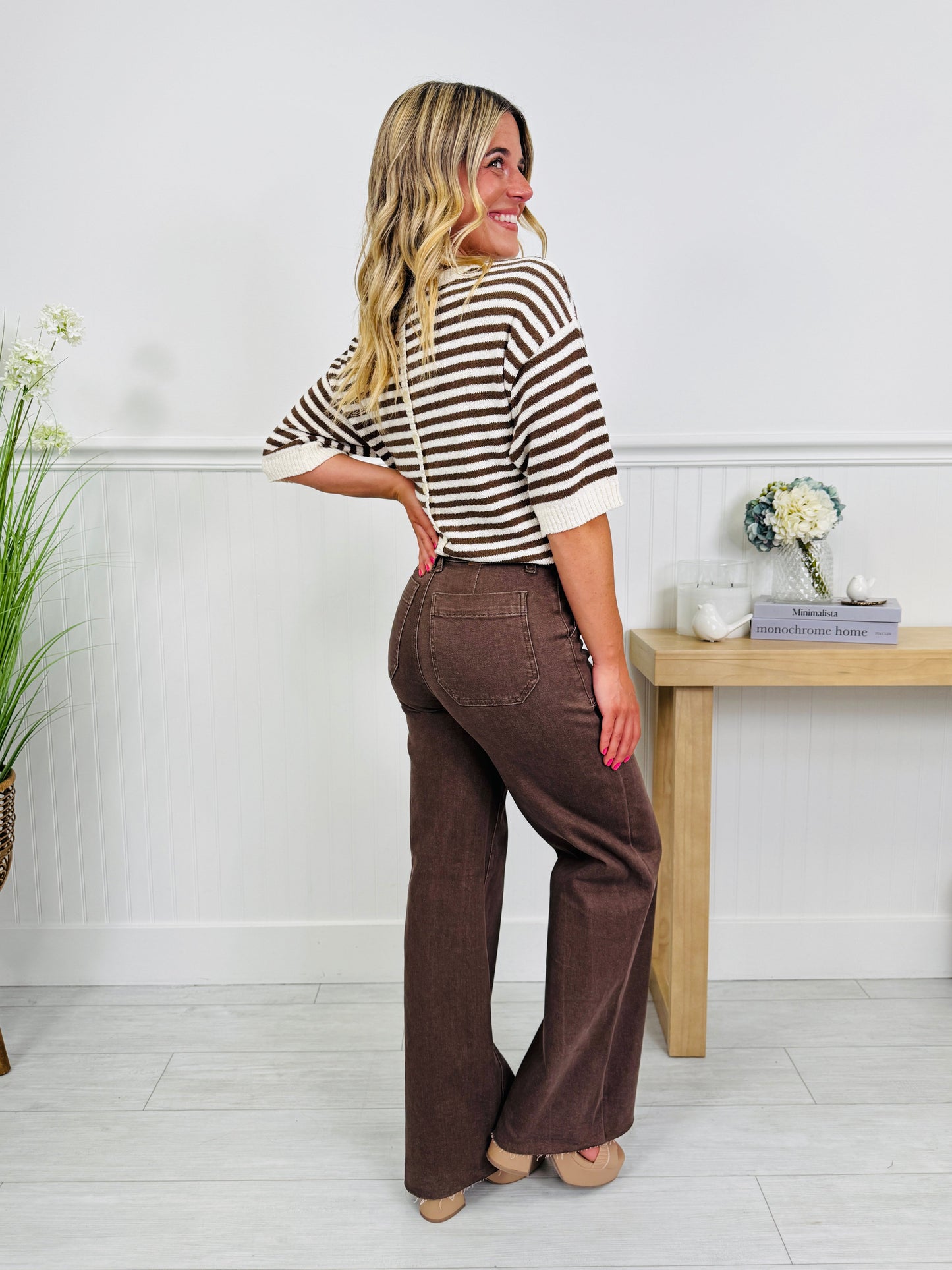 Judy Blue Box of Chocolates Retro Wide Jeans