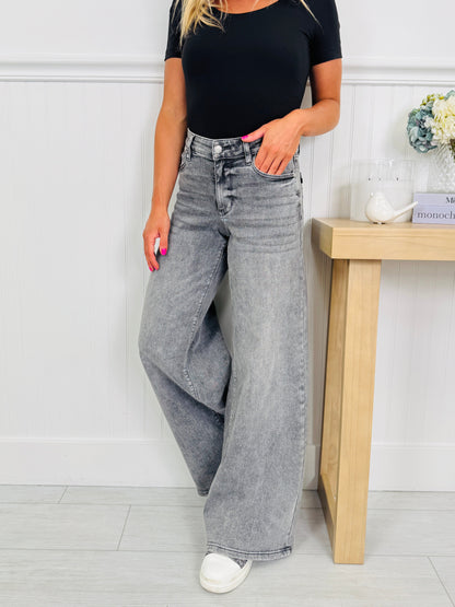 Judy Blue Smoke Show Palazzo Wide Leg Jeans