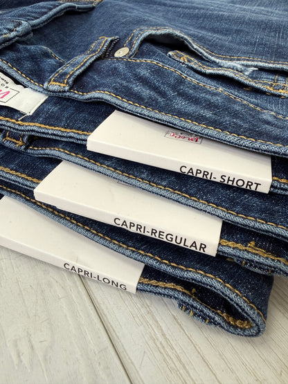Done Your Way Tummy Control Capri Jeans in Three Inseams