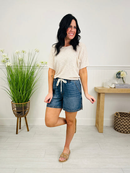 Judy Blue Comfort First Baggy Featherweight Shorts