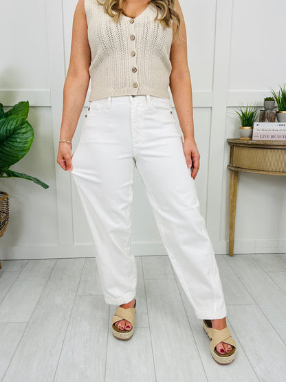 Judy Blue Dockside Darling Rigid Magic Barrel Jeans
