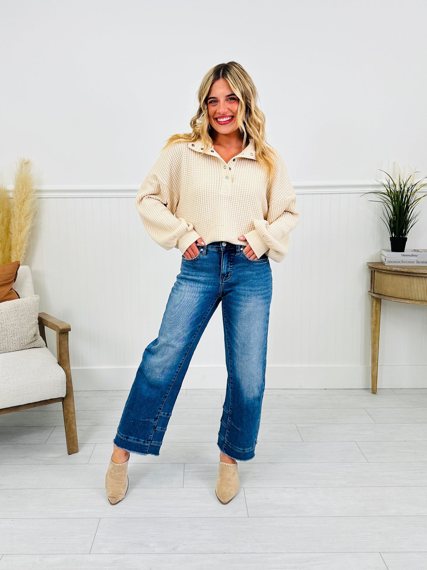 Be Basic Barrel Jeans with Tummy Control