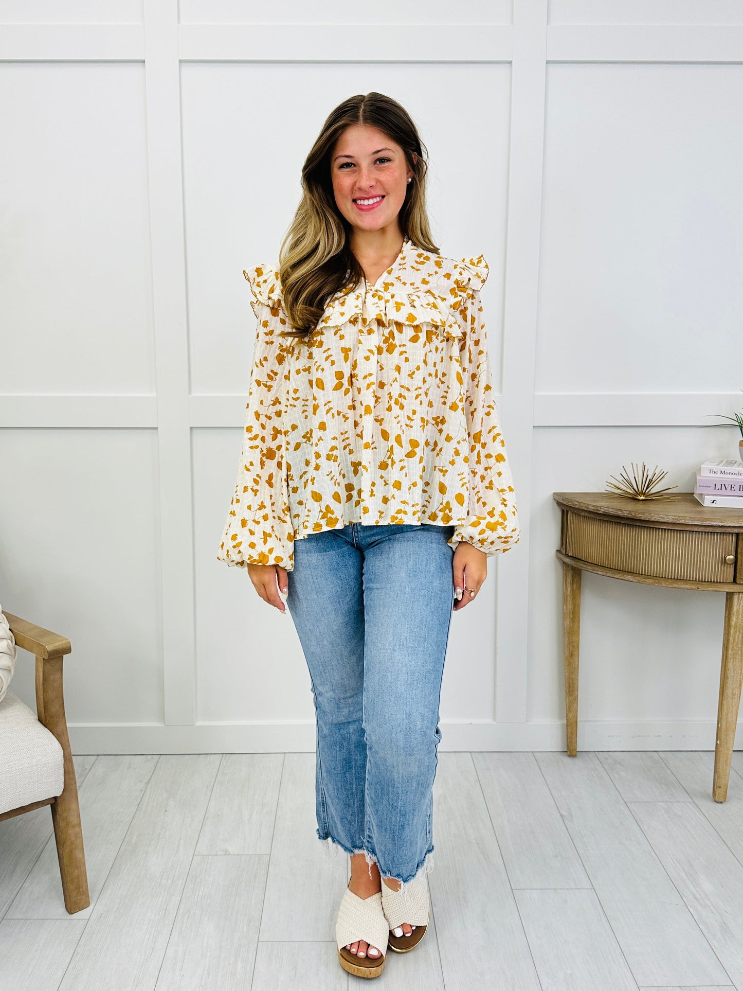 Rustic Gardens Top in Ivory