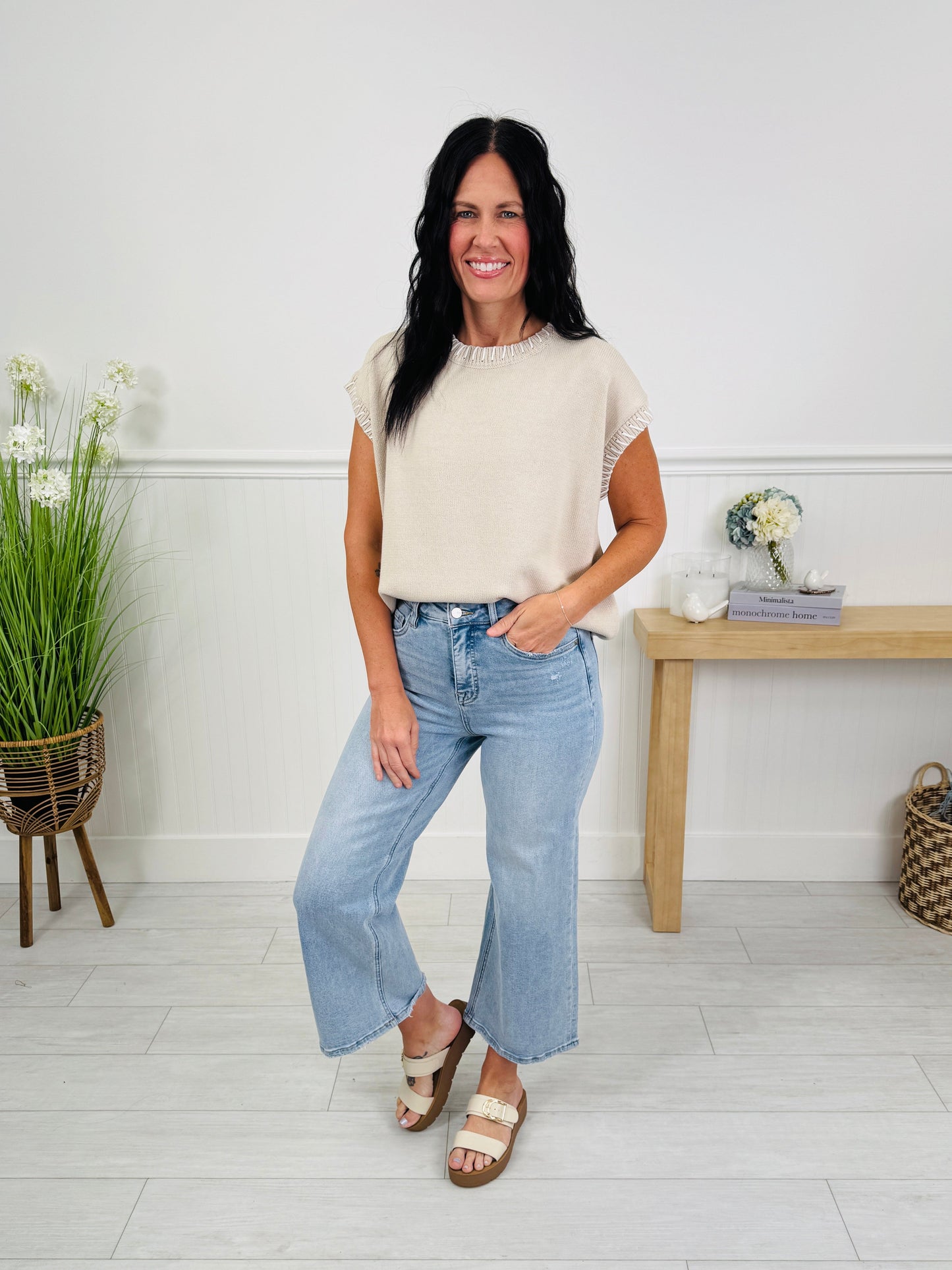 The Perfect Pick Cropped Wide Leg Jeans in Multiple Inseams