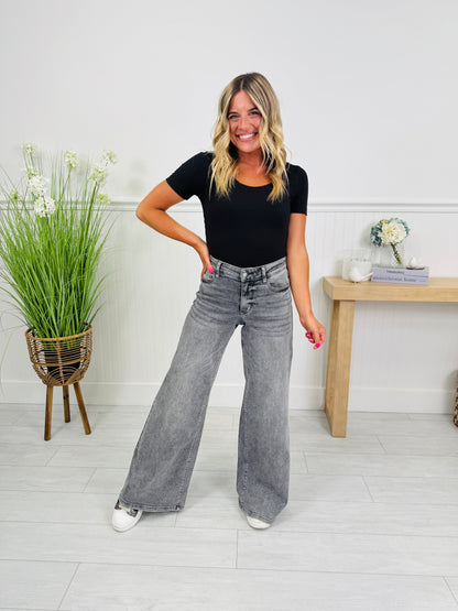Judy Blue Smoke Show Palazzo Wide Leg Jeans