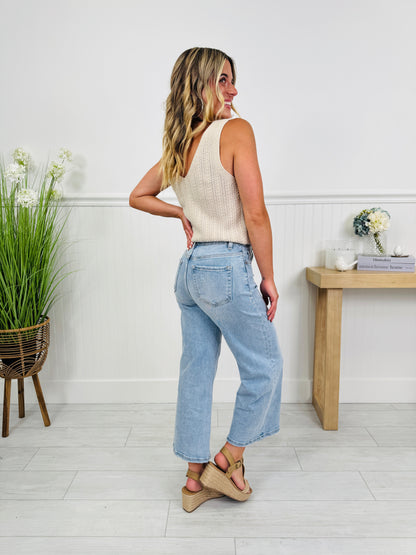 The Perfect Pick Cropped Wide Leg Jeans in Multiple Inseams