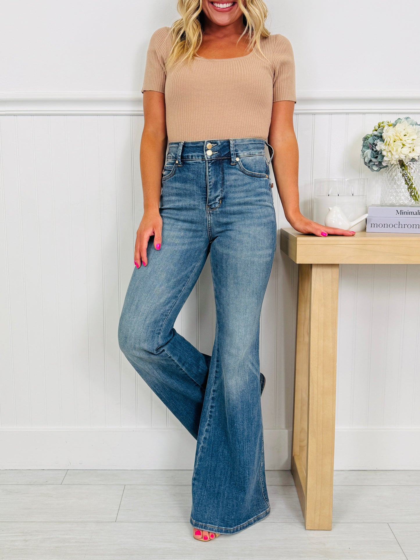 Judy Blue Flare To Remember Tummy Control Flare Jeans