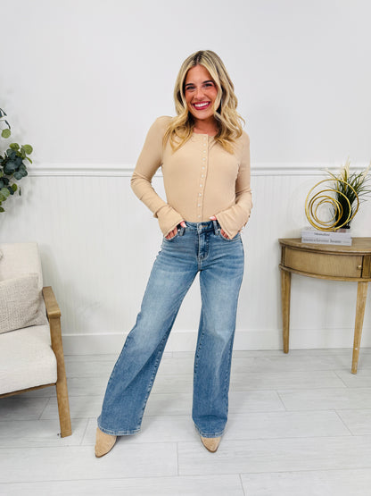 Fit Just Right Wide Leg Jeans With Tummy Control in Four Inseams