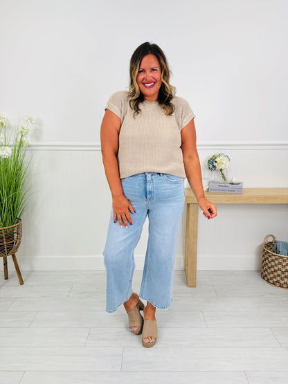 The Perfect Pick Cropped Wide Leg Jeans in Multiple Inseams