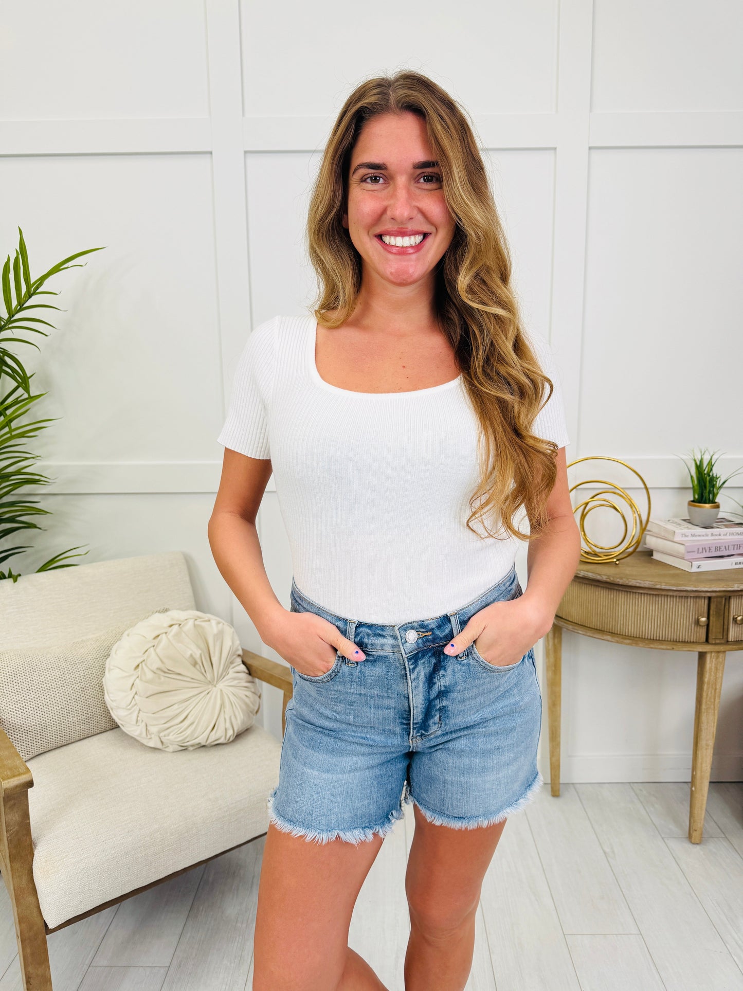 The Staple Story Top In Off White
