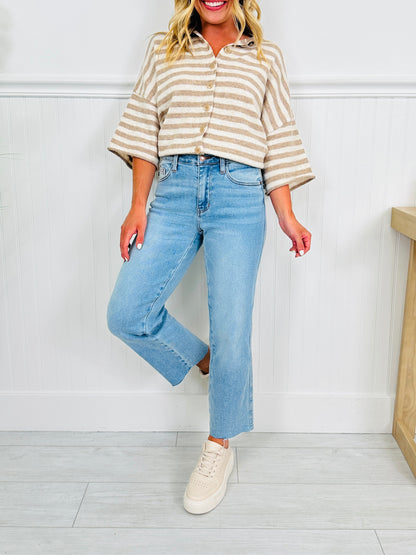 Judy Blue Feel Good Fit Ankle Straight Jeans