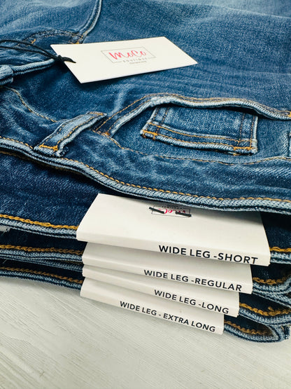 With You In Mind Wide Leg Tummy Control Jeans in Four Inseams